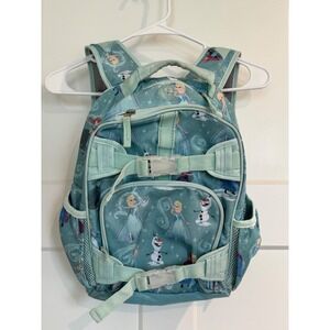 Pottery Barn Kids Disney Frozen Elsa Anna Olaf MacKenzie Backpack Blue 15 inch